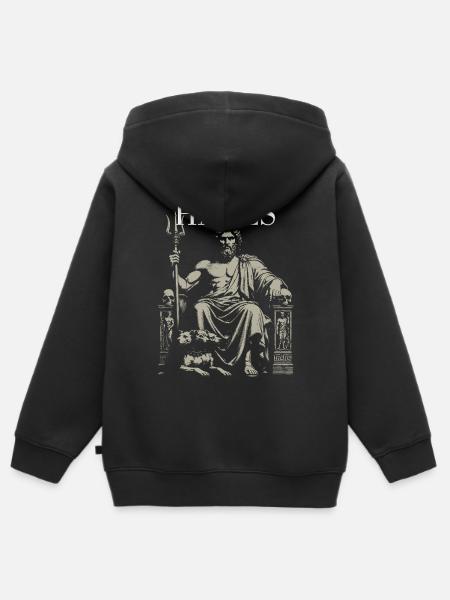 Hades - Kinder Premium Organic Zip Hoodie - Schwarz