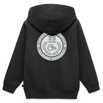 Medal of Honor 25 années de noces d'argent 3C - Sweat Premium à capuche zippé enfant bio - noir - Dos - AI Model Kid Male (0cm)