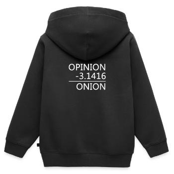 Nerd Shirt 12 white design - Kinder Premium Organic Zip Hoodie - Schwarz - Hinten - AI Model Kid Male (0cm)
