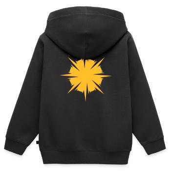 Sun snow star crystal - Kids Premium Organic Zip-up Hoodie - black - Back - AI Model Kid Male (0cm)