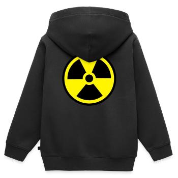 Radiology radioactivity symbol - Kids Premium Organic Zip-up Hoodie - black - Back - AI Model Kid Male (0cm)