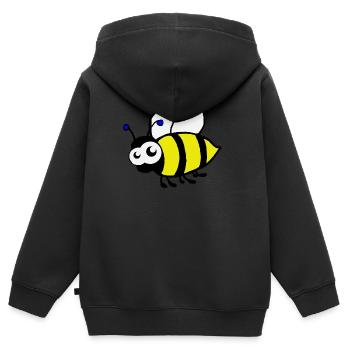 Hummel - Kinder Premium Organic Zip Hoodie - Schwarz - Hinten - AI Model Kid Male (0cm)