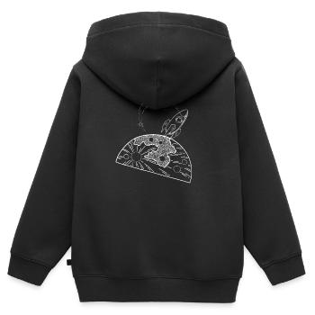 magischer Raum - Kinder Premium Organic Zip Hoodie - Schwarz - Hinten - AI Model Kid Male (0cm)