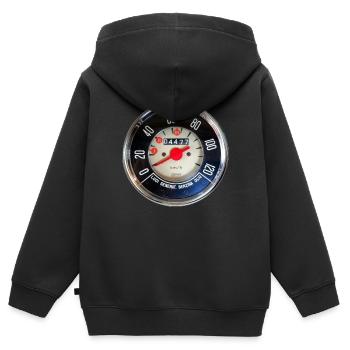 Tacho 500 Nuova - Kinder Premium Organic Zip Hoodie - Schwarz - Hinten - AI Model Kid Male (0cm)