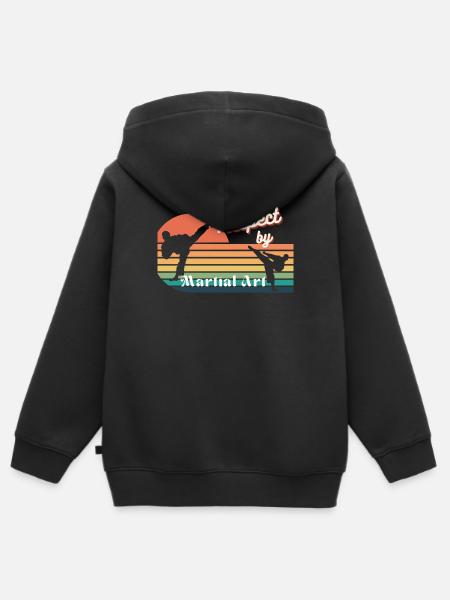 Kampfkunst - Kinder Premium Organic Zip Hoodie - Schwarz
