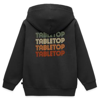 Tabletop Würfel Gesellschaftsspiel Brett - Kinder Premium Organic Zip Hoodie - Schwarz - Hinten - AI Model Kid Male (0cm)