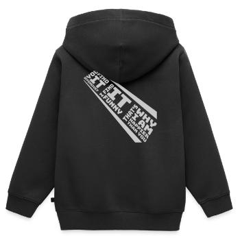 You find it offensive - Kinder Premium Organic Zip Hoodie - Schwarz - Hinten - AI Model Kid Male (0cm)