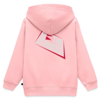faire confiance au processus Devis - Sweat Premium à capuche zippé enfant bio - rose - Dos - AI Model Kid Female (0cm)