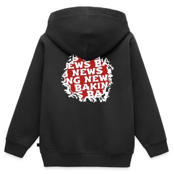 Chef Grillmaster Chef Funny Geek Bake - Kids Premium Organic Zip-up Hoodie - black - Back - AI Model Kid Male (0cm)