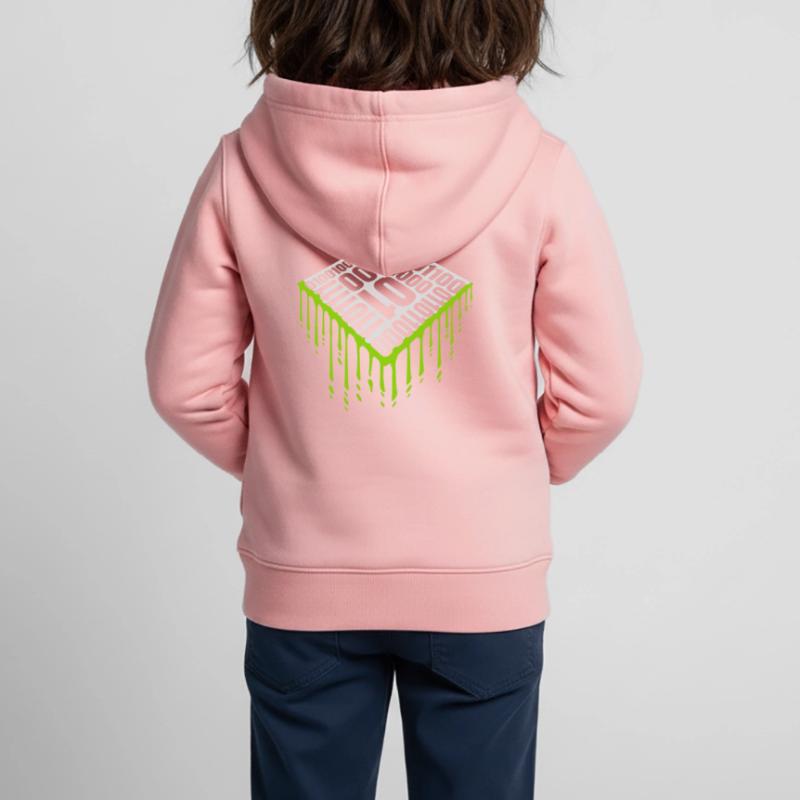 Binär Code Programm Sprache Kinder Premium Organic Zip Hoodie