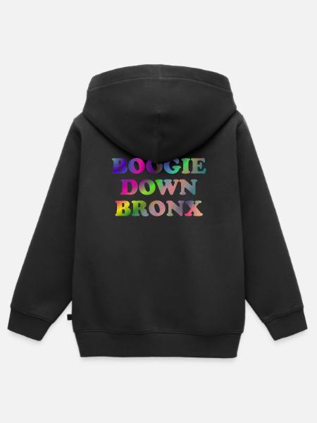 Boogie Down Bronx - Kinder Premium Organic Zip Hoodie - Schwarz