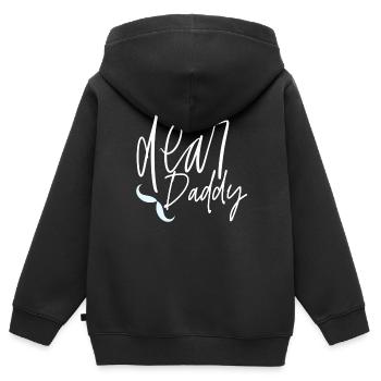 Bester Vater aller Zeiten - Kinder Premium Organic Zip Hoodie - Schwarz - Hinten - AI Model Kid Male (0cm)