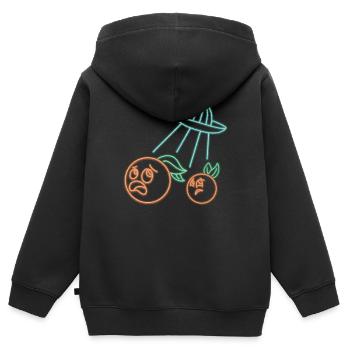 Orange juicer Ufo - Kids Premium Organic Zip-up Hoodie - black - Back - AI Model Kid Male (0cm)