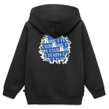 klima animal rights spruch geburtstagsgeschenkidee - Kinder Premium Organic Zip Hoodie - Schwarz - Hinten - AI Model Kid Male (0cm)