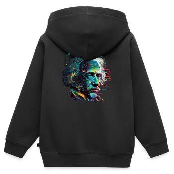 cyberpunk - Kids Premium Organic Zip-up Hoodie - black - Back - AI Model Kid Male (0cm)