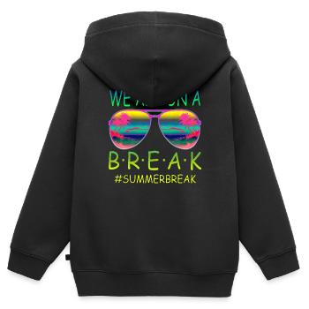 Abschlussfeier 2024 Abiturfeier - Kinder Premium Organic Zip Hoodie - Schwarz - Hinten - AI Model Kid Male (0cm)