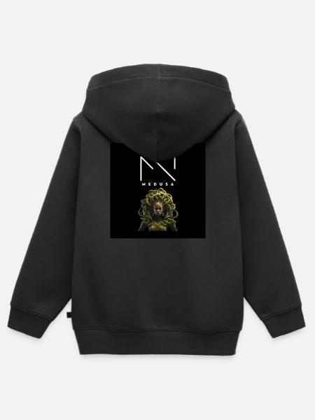 MEDUSA - Kinder Premium Organic Zip Hoodie - Schwarz