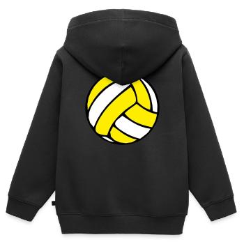 Volleyball BeachVolleyball Beachball 2 0 - Kinder Premium Organic Zip Hoodie - Schwarz - Hinten - AI Model Kid Male (0cm)