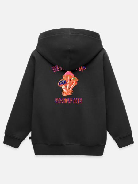 Niemals aufhören - Kinder Premium Organic Zip Hoodie - Schwarz