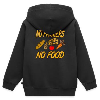 Bauer - Kinder Premium Organic Zip Hoodie - Schwarz - Hinten - AI Model Kid Male (0cm)