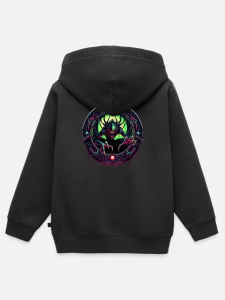 Tor zur Finsternis - Kinder Premium Organic Zip Hoodie - Schwarz