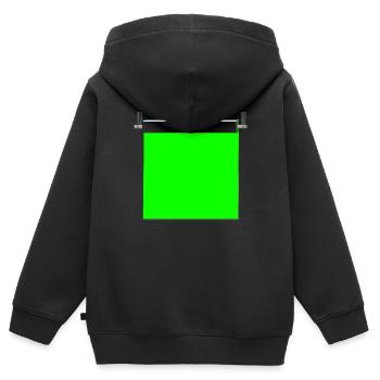 CHROMA - Kinder Premium Organic Zip Hoodie - Schwarz - Hinten - AI Model Kid Male (0cm)