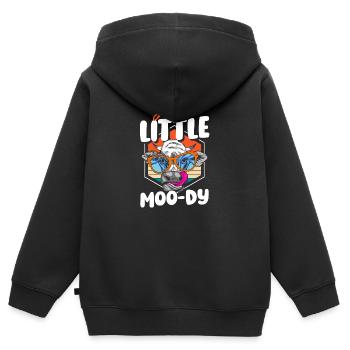 Rind Landwirt Milchkuh - Kinder Premium Organic Zip Hoodie - Schwarz - Hinten - AI Model Kid Male (0cm)