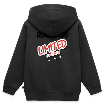 Schwager LIMITIERTE AUFLAGE - Kinder Premium Organic Zip Hoodie - Schwarz - Hinten - AI Model Kid Male (0cm)