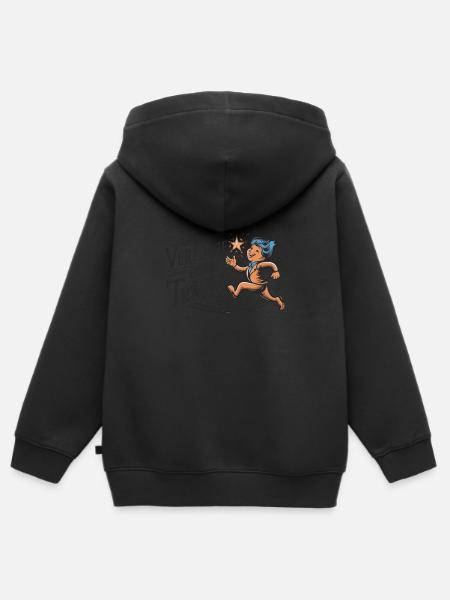 Verfolge deine Träume - Kinder Premium Organic Zip Hoodie - Schwarz