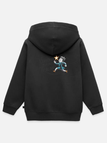 Verfolge deine Träume - Kinder Premium Organic Zip Hoodie - Schwarz