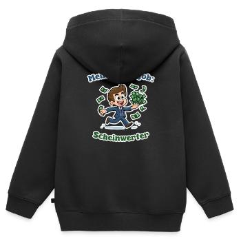 Mein Traumjob: Scheinwerfer - Witziges Wortspiel - Kinder Premium Organic Zip Hoodie - Schwarz - Hinten - AI Model Kid Male (0cm)