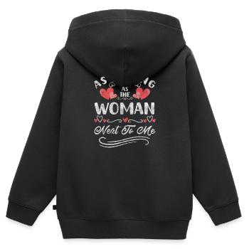 Weltfrauentag mädchen feminin - Kinder Premium Organic Zip Hoodie - Schwarz - Hinten - AI Model Kid Male (0cm)