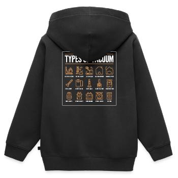 Types Of Vacuum Cleaners - Vacuum Cleaners 2025 - Kids Premium Organic Zip-up Hoodie - black - Back - AI Model Kid Male (0cm)