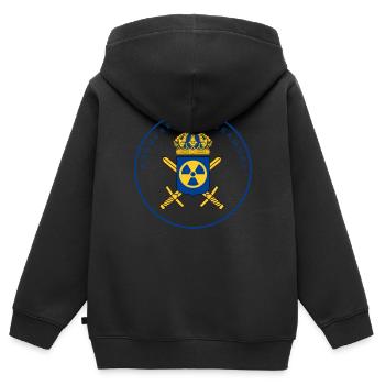 Le programme suédois d’armement nucléaire - Sweat Premium à capuche zippé enfant bio - noir - Dos - AI Model Kid Male (0cm)