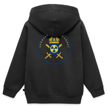 Le programme suédois d’armement nucléaire - Sweat Premium à capuche zippé enfant bio - noir - Dos - AI Model Kid Male (0cm)