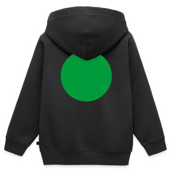 Der Grüne Punkt! - Kinder Premium Organic Zip Hoodie - Schwarz - Hinten - AI Model Kid Male (0cm)