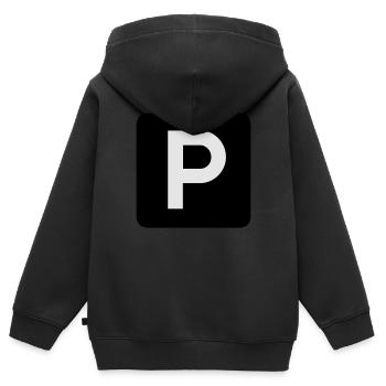 Parking place - Kids Premium Organic Zip-up Hoodie - black - Back - AI Model Kid Male (0cm)