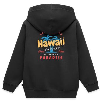 Venice Beach Hawaii - Great Vibes - Kids Premium Organic Zip-up Hoodie - black - Back - AI Model Kid Male (0cm)
