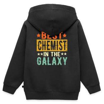 Best Chemist ever Chemist Gift - Kids Premium Organic Zip-up Hoodie - black - Back - AI Model Kid Male (0cm)