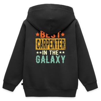 Best Craftsman ever Craftsman Gift - Kids Premium Organic Zip-up Hoodie - black - Back - AI Model Kid Male (0cm)