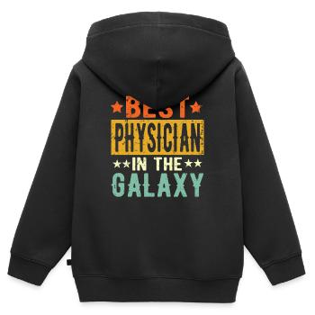 Best Physicist galaxy Physicist Gift - Kids Premium Organic Zip-up Hoodie - black - Back - AI Model Kid Male (0cm)
