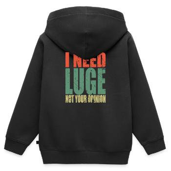 Luge Spruch lustig - Kinder Premium Organic Zip Hoodie - Schwarz - Hinten - AI Model Kid Male (0cm)