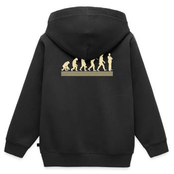 Directeur des ventes Evolution - Sweat Premium à capuche zippé enfant bio - noir - Dos - AI Model Kid Male (0cm)