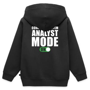 Computer System Analyst Geschenk - Kinder Premium Organic Zip Hoodie - Schwarz - Hinten - AI Model Kid Male (0cm)