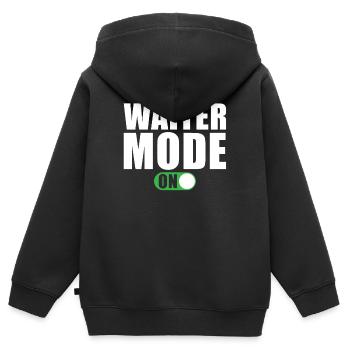 Kellner Modus Ein Bedienung Restaurant - Kinder Premium Organic Zip Hoodie - Schwarz - Hinten - AI Model Kid Male (0cm)