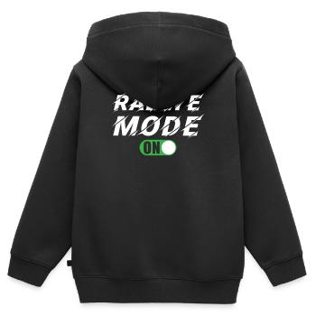 Rallye Rennsport Motorsport Rallye Modus An - Kinder Premium Organic Zip Hoodie - Schwarz - Hinten - AI Model Kid Male (0cm)