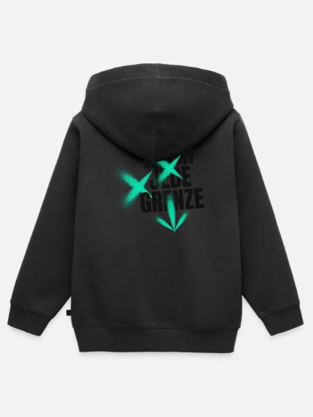 Stay Strong - Kinder Premium Organic Zip Hoodie - Schwarz