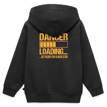 Dancer loading Dancer Training - Kids Premium Organic Zip-up Hoodie - black - Back - AI Model Kid Male (0cm)