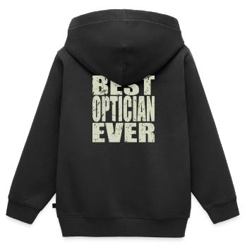 Best Optiker ever Optiker Geschenk - Kinder Premium Organic Zip Hoodie - Schwarz - Hinten - AI Model Kid Male (0cm)