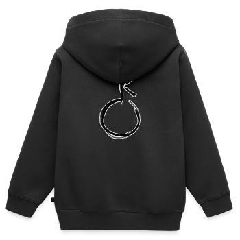 Astrologie Symbol - Kinder Premium Organic Zip Hoodie - Schwarz - Hinten - AI Model Kid Male (0cm)